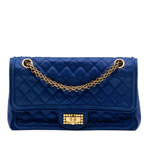 Pre-Loved Chanel Quilted Satin Reissue 2.55 Double Flap 225